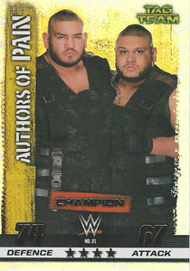 WWE Topps Slam Attax 10th Edition Trading Card 2017 Champion Authors Of Pain No.21