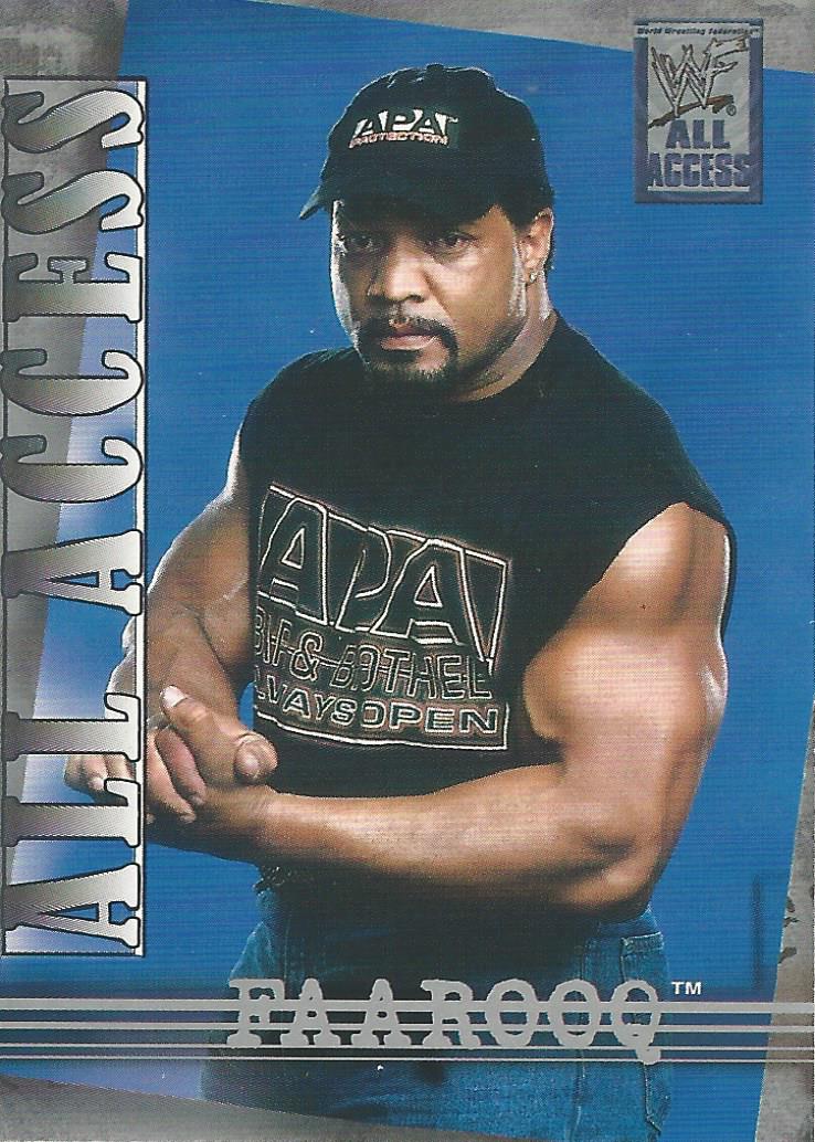 WWF Fleer All Access Trading Cards 2002 Faarooq No.21