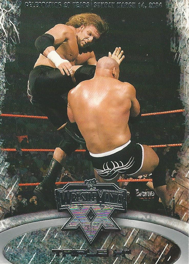 WWE Fleer Wrestlemania XX Trading Card 2004 Triple H No.21