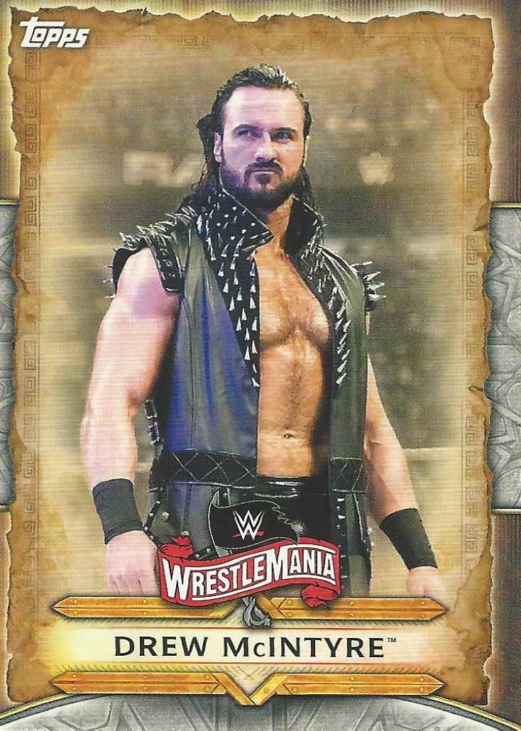 WWE Topps Road to Wrestlemania 2020 Trading Cards Drew McIntyre WM-21