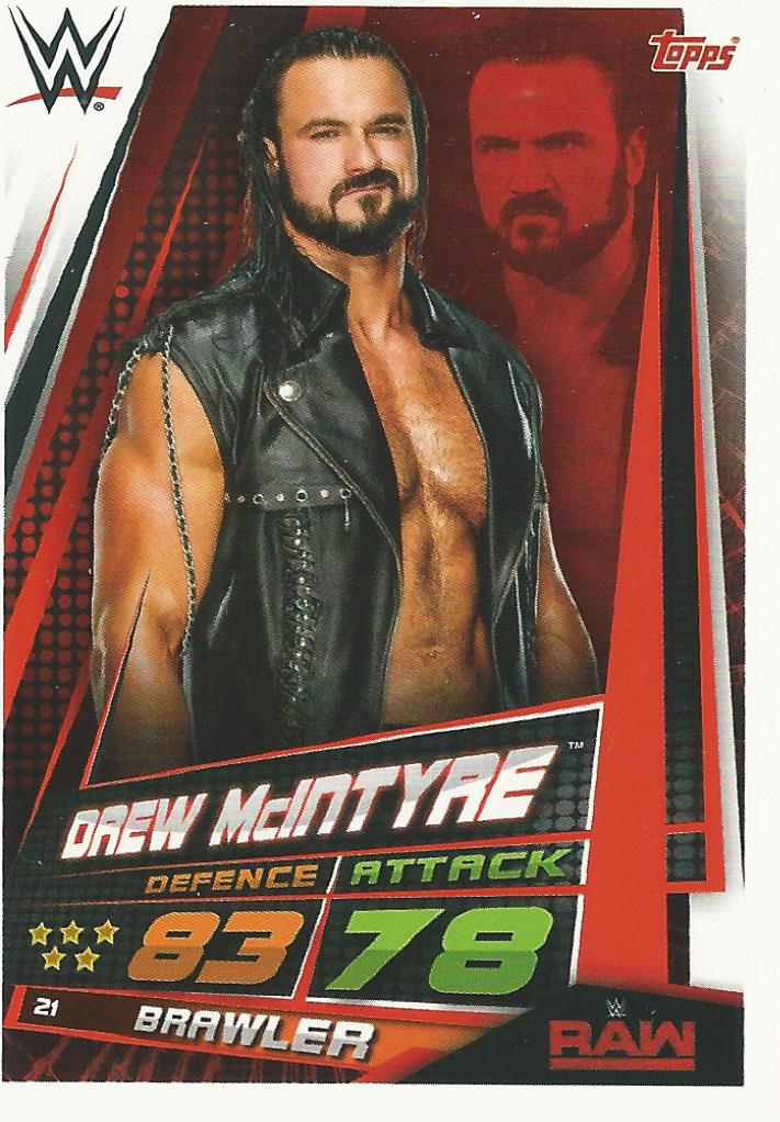 WWE Topps Slam Attax Universe 2019 Trading Card Drew McIntyre No.21