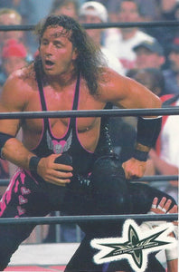 WCW Crazy Planet Stickers 1999 Bret Hart