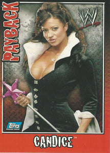 WWE Topps Payback 2006 Trading Card Candice Michelle No.21