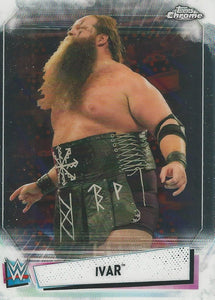 WWE Topps Chrome 2021 Trading Cards Ivar No.21