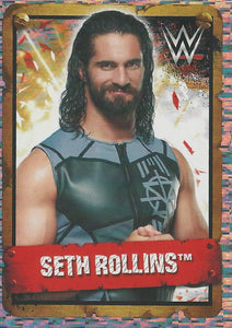 WWE Topps Stickers 2017 Seth Rollins Foil No.220