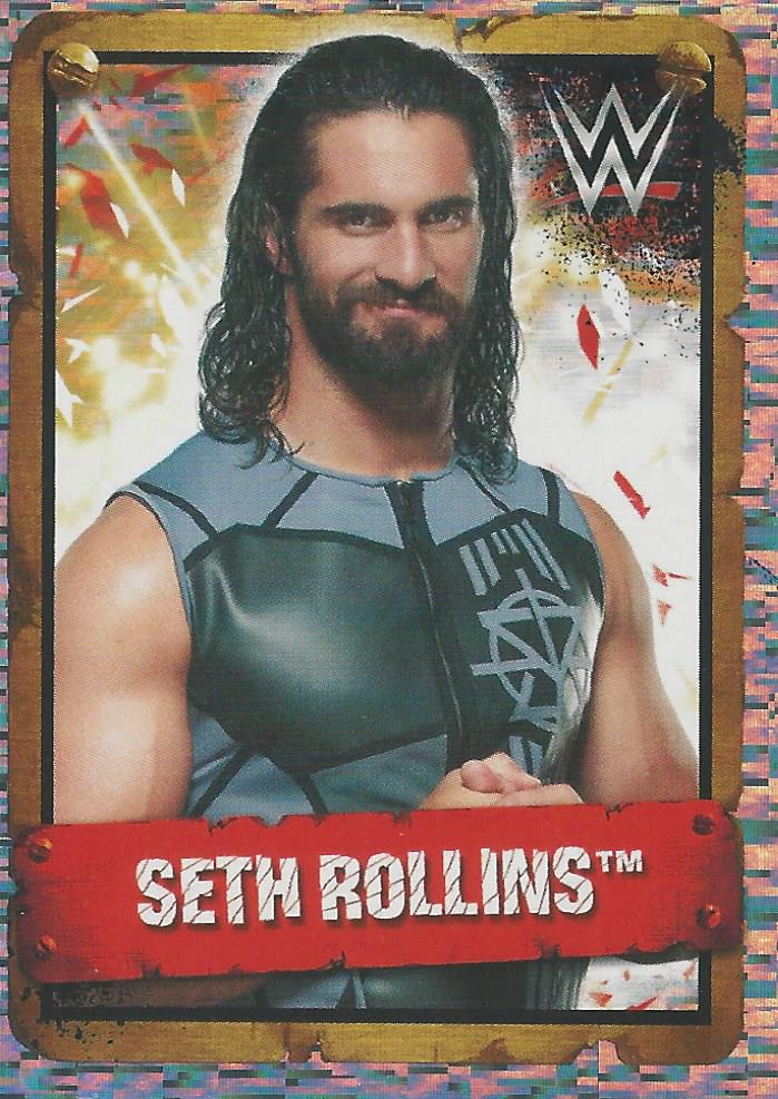 WWE Topps Stickers 2017 Seth Rollins Foil No.220