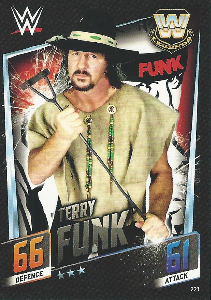 WWE Topps Slam Attax 2015 Then Now Forever Trading Card Terry Funk No.221