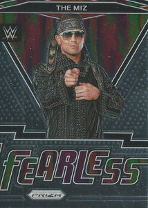 WWE Panini Prizm 2022 Trading Cards Fearless The Miz No.10