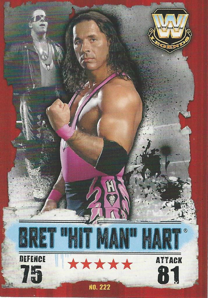 WWE Topps Slam Attax Takeover 2016 Trading Card Bret Hitman Hart No.222