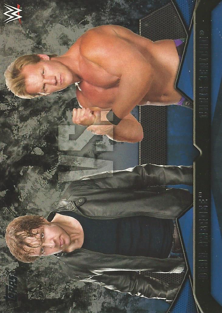 WWE Topps Then Now Forever 2016 Trading Cards Dean Ambrose vs Chris Jericho No.4