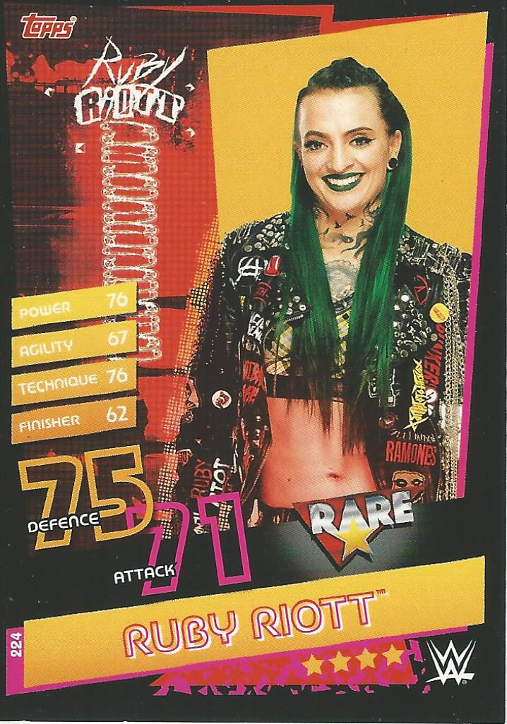 WWE Topps Slam Attax Reloaded 2020 Trading Card Ruby Riott No.224