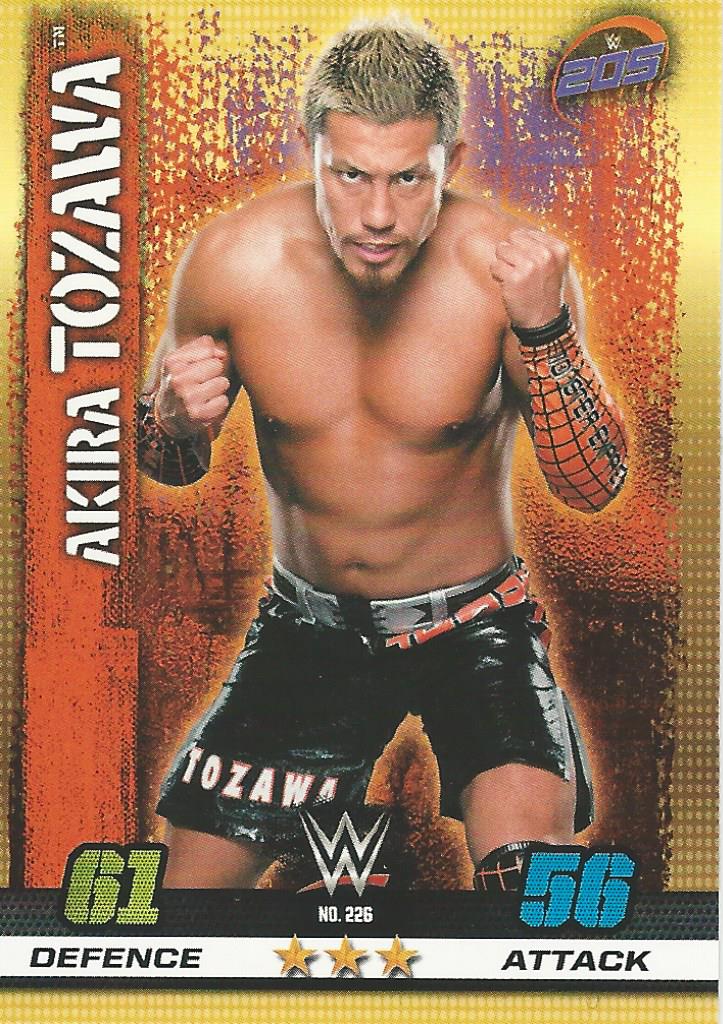 WWE Topps Slam Attax 10th Edition Trading Card 2017 Akira Tozawa No.226