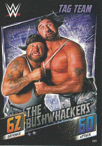 WWE Topps Slam Attax 2015 Then Now Forever Trading Card The Bushwhackers No.227