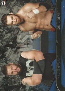 WWE Topps Then Now Forever 2016 Trading Cards Kevin Owens vs Sami Zayn No.7