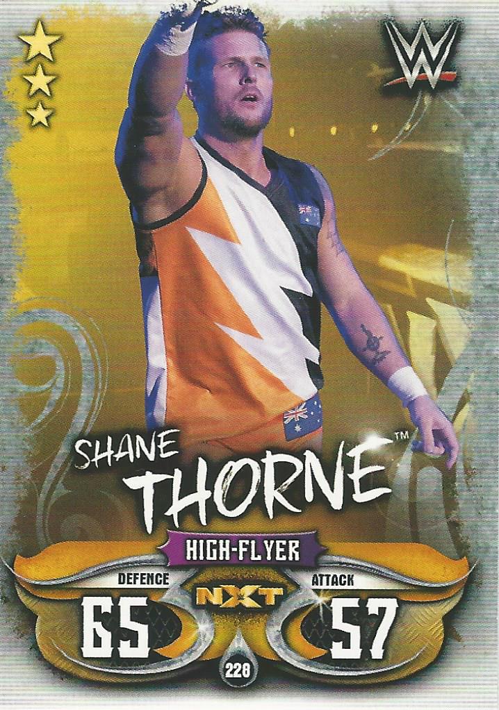 WWE Topps Slam Attax Live 2018 Trading Card Shane Thorne NXT No.228