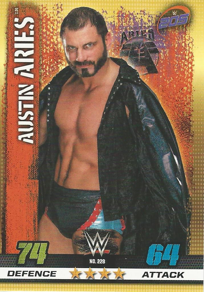 WWE Topps Slam Attax 10th Edition Trading Card 2017 Austin Aries No.228