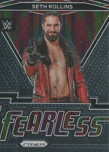 WWE Panini Prizm 2022 Trading Cards Fearless Seth Rollins No.24