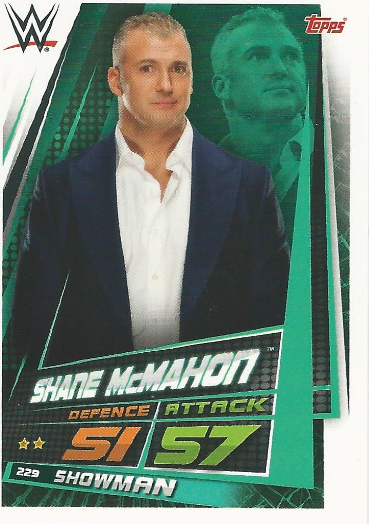 WWE Topps Slam Attax Universe 2019 Trading Card Shane McMahon No.229