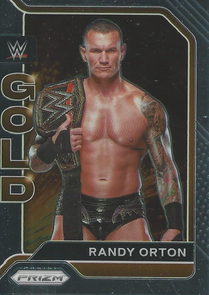 WWE Panini Prizm 2022 Trading Cards Gold Randy Orton No.1