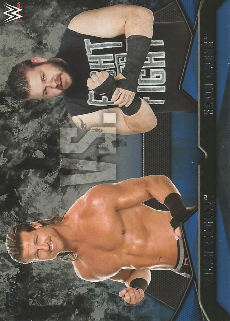 WWE Topps Then Now Forever 2016 Trading Cards Dolph Ziggler vs Kevin Owens No.9