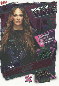 WWE Topps Slam Attax 2021 Trading Card Nia Jax W22