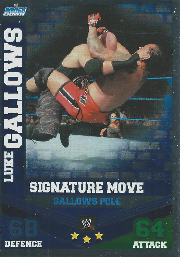 WWE Topps Slam Attax Mayhem 2010 Trading Card Luke Gallows No.22