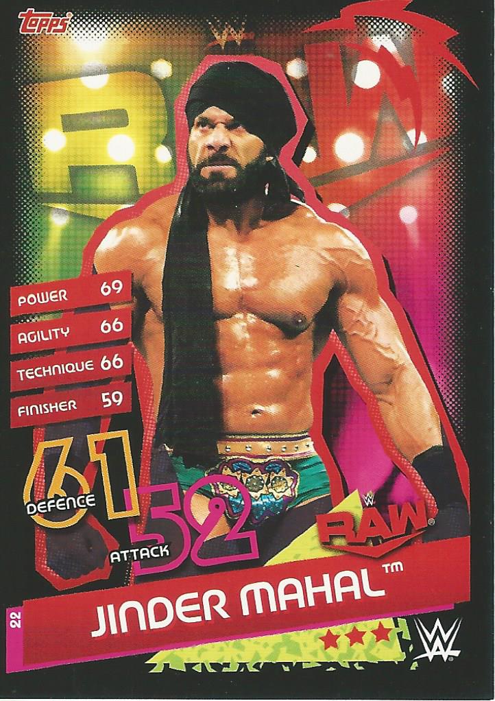 WWE Topps Slam Attax Reloaded 2020 Trading Card Jinder Mahal No.22