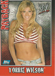 WWE Topps Payback 2006 Trading Card Torrie Wilson No.22