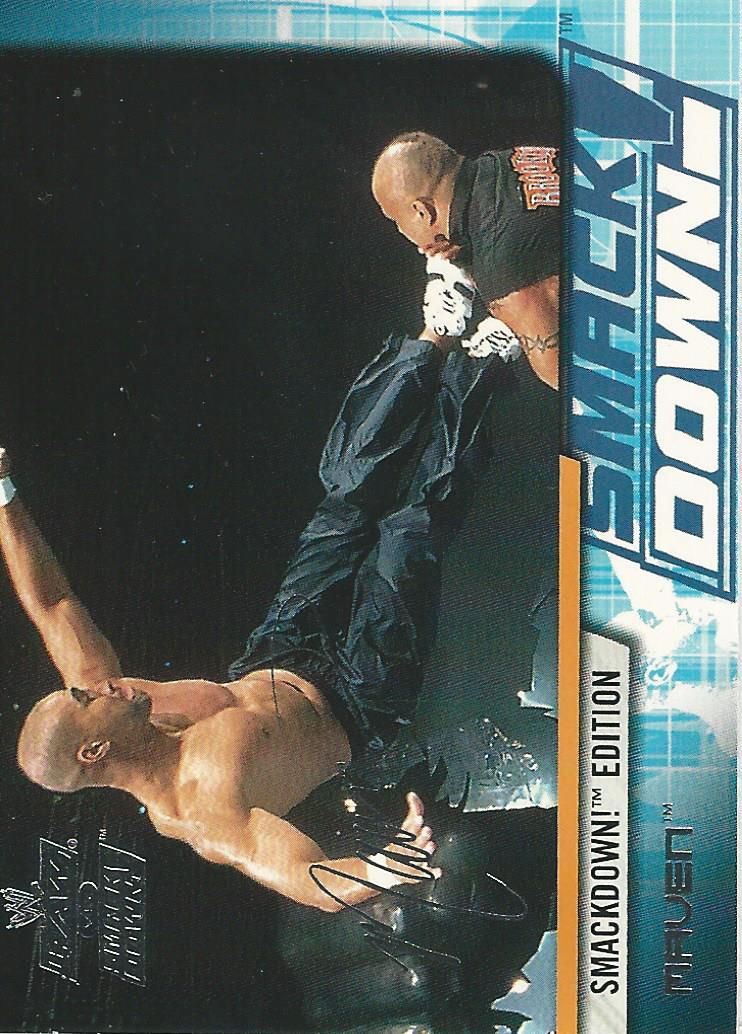 WWE Fleer Raw vs Smackdown Trading Crad 2002 Maven No.22