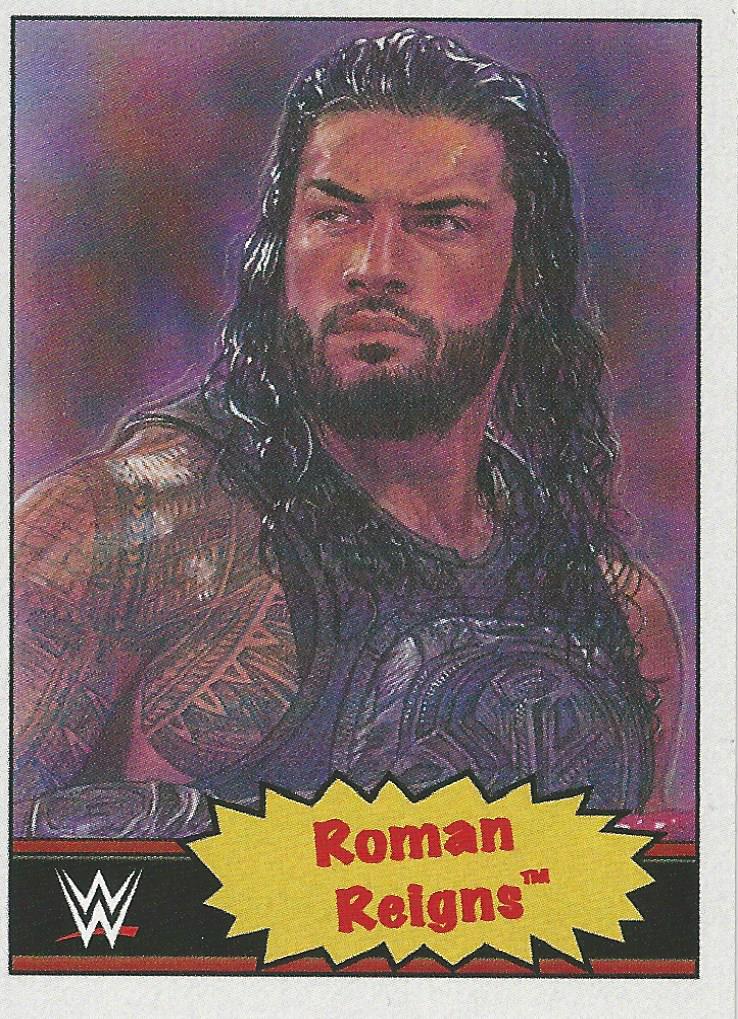 WWE Topps Living Set Trading Cards 2021 Roman Reigns Error No.22