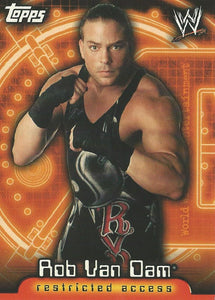 WWE Topps Insider 2006 Trading Cards US Rob Van Dam No.22