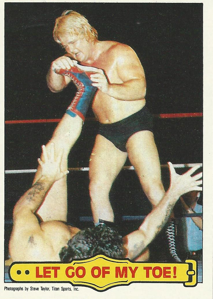 WWF Topps Wrestling Cards 1985 Greg Valentine No.22