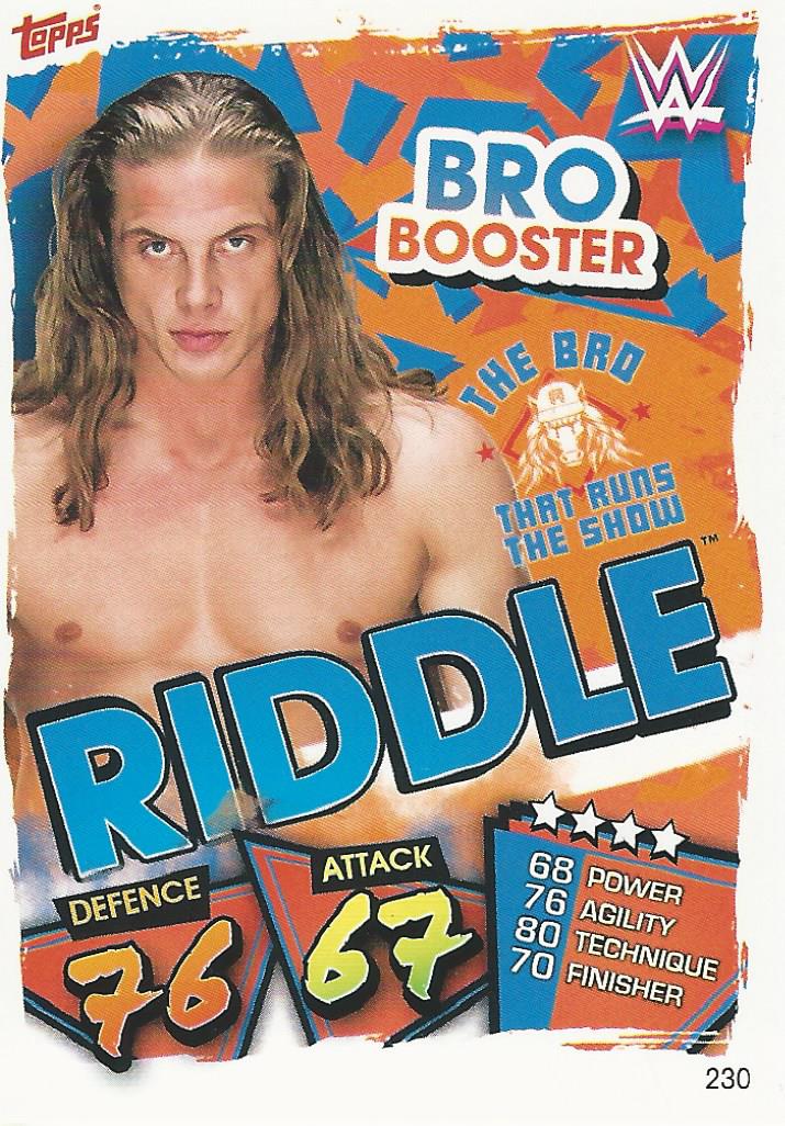 WWE Topps Slam Attax 2021 Trading Card Riddle No.230