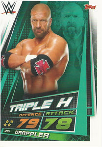 WWE Topps Slam Attax Universe 2019 Trading Card Triple H No.231