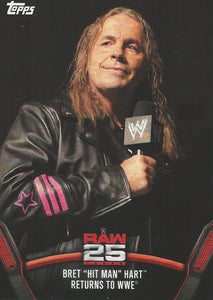 WWE Topps Then Now Forever 2018 Trading Cards Bret Hart Raw-31