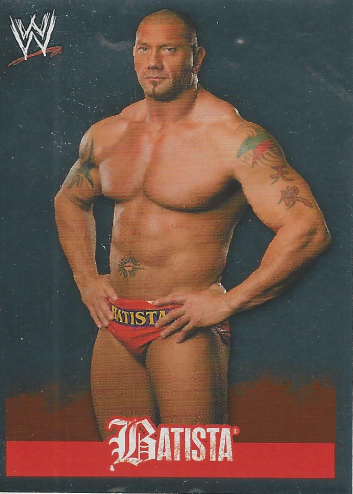 WWE Topps Rivals 2009 Stickers Batista Foil No.231