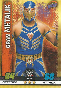 WWE Topps Slam Attax 10th Edition Trading Card 2017 Gran Metalik No.232