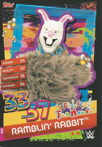 WWE Topps Slam Attax Reloaded 2020 Trading Card Ramblin Rabbit No.233