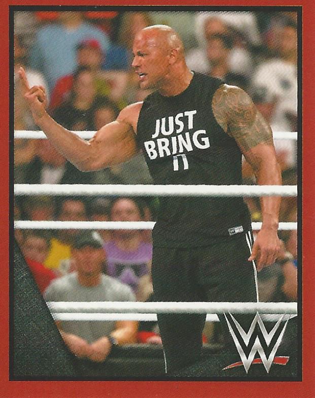 WWE Topps Then Now Forever 2016 Stickers The Rock No.232
