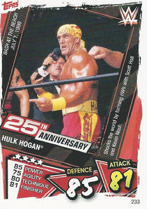 WWE Topps Slam Attax 2021 Trading Card Hulk Hogan No.233
