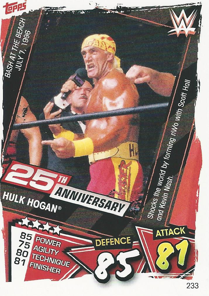 WWE Topps Slam Attax 2021 Trading Card Hulk Hogan No.233
