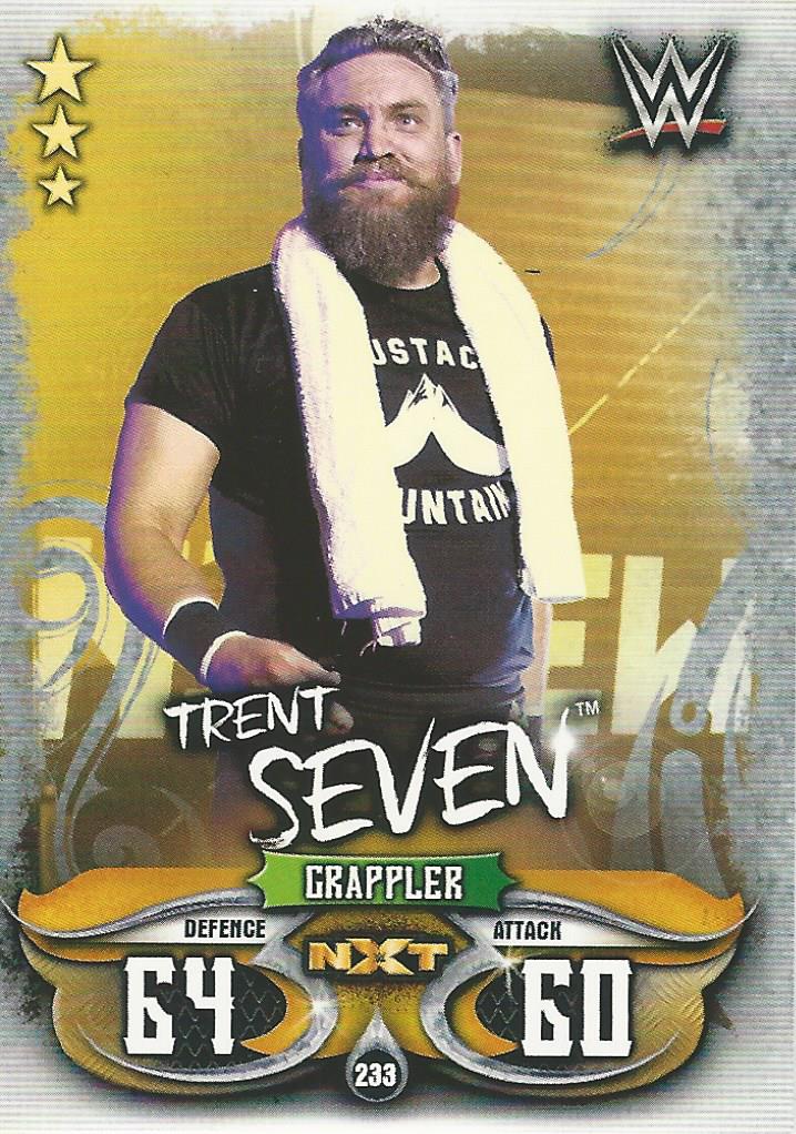 WWE Topps Slam Attax Live 2018 Trading Card Trent Seven NXT No.233