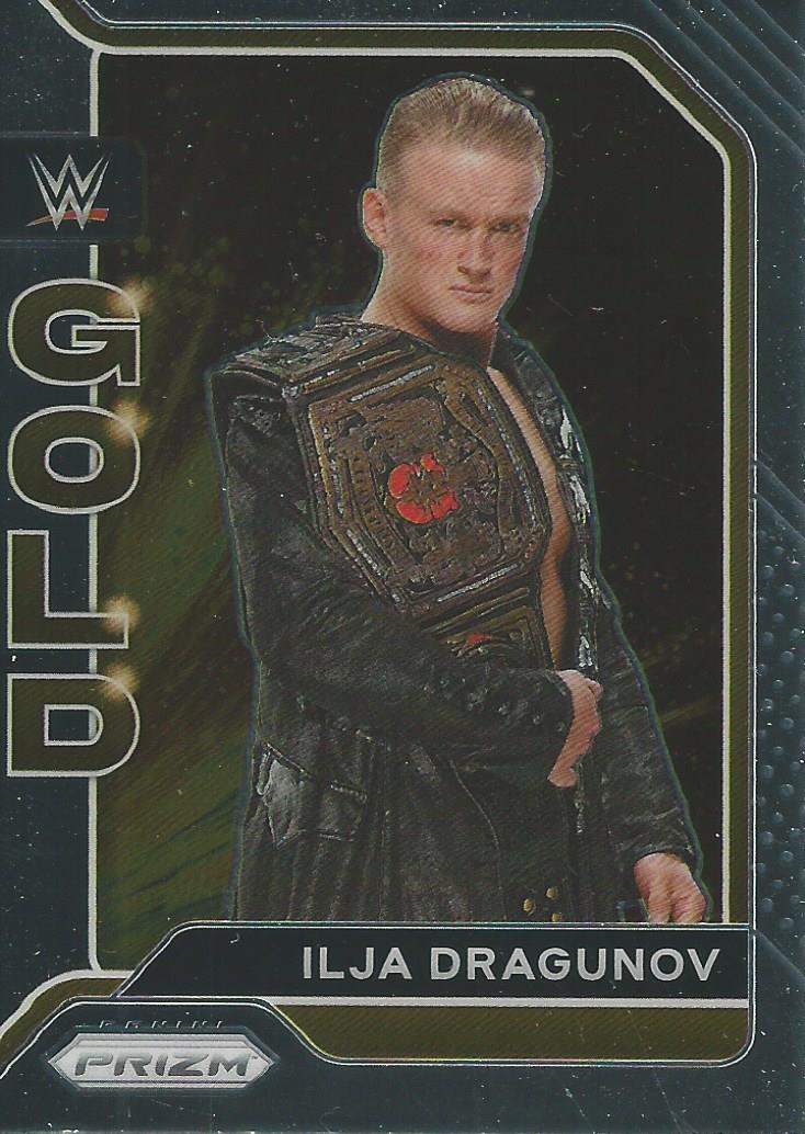 WWE Panini Prizm 2022 Trading Cards Gold Ilja Dragunov No.17
