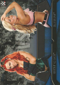WWE Topps Then Now Forever 2016 Trading Cards Becky Lynch vs Natalya No.14