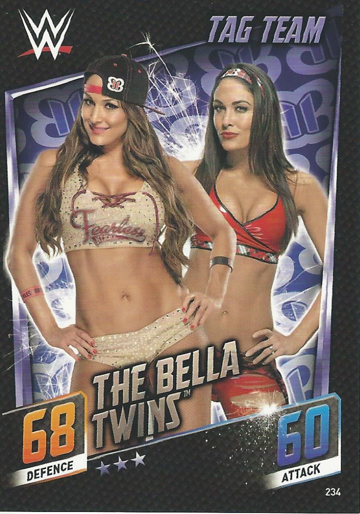WWE Topps Slam Attax 2015 Then Now Forever Trading Card The Bella Twins No.234
