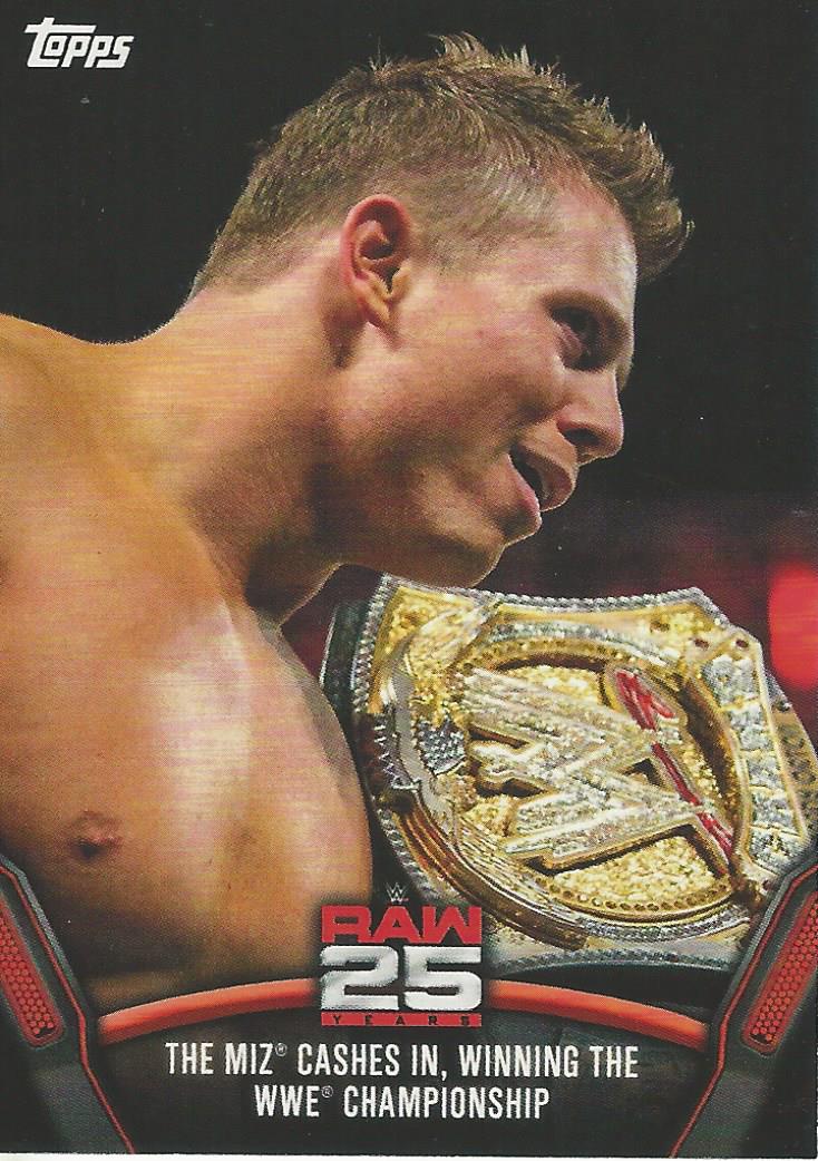 WWE Topps Then Now Forever 2018 Trading Cards The Miz Raw-34