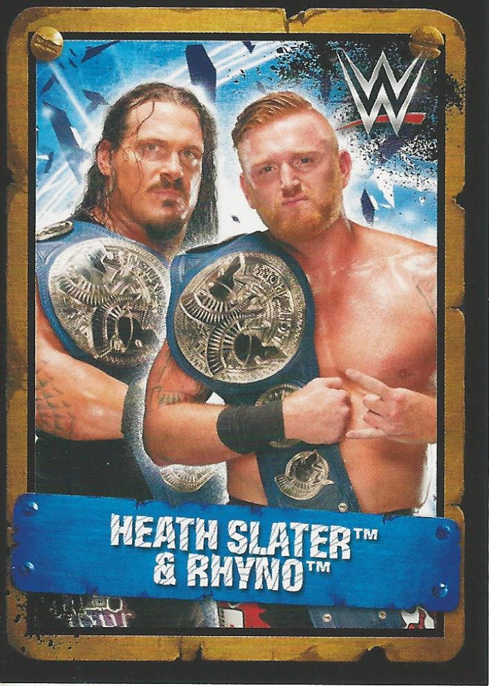 WWE Topps Stickers 2017 Rhyno and Heath Slater No.235