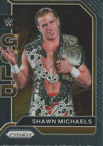 WWE Panini Prizm 2022 Trading Cards Gold Shawn Michaels No.19