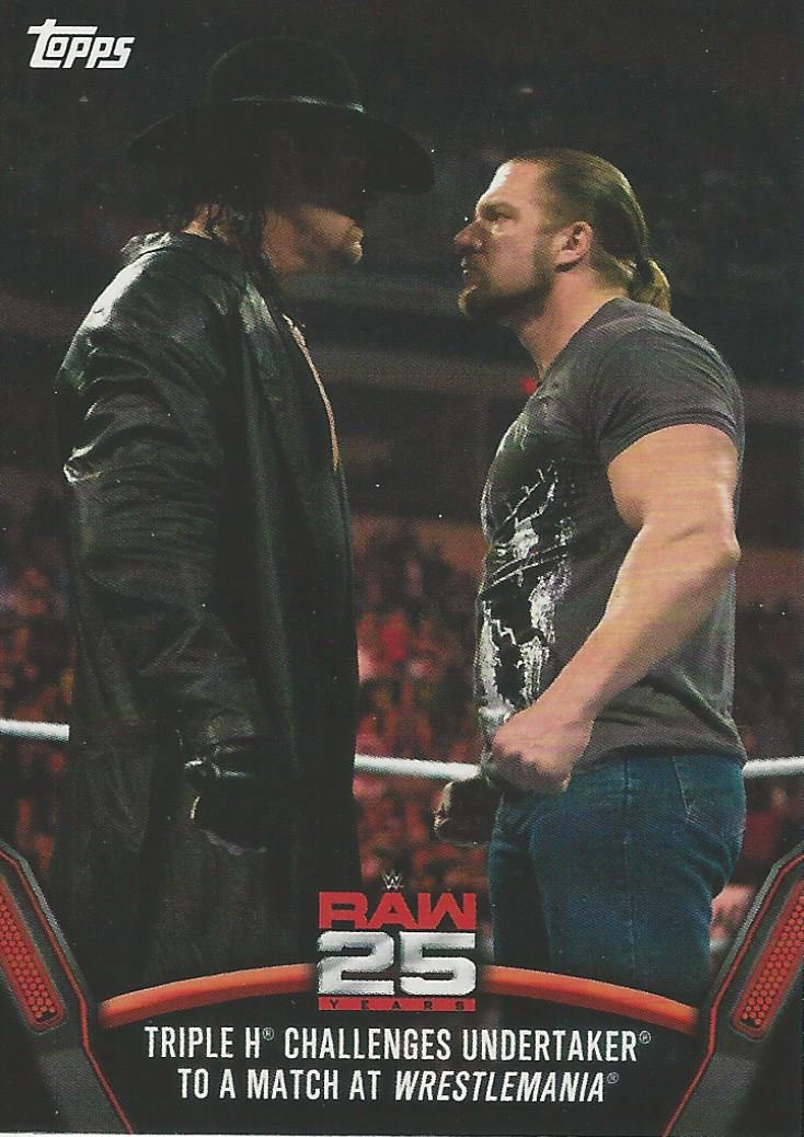 WWE Topps Then Now Forever 2018 Trading Cards Undertaker and Triple H Raw-35