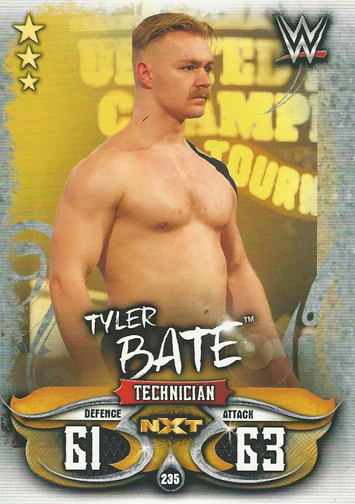 WWE Topps Slam Attax Live 2018 Trading Card Tyler Bate NXT No.235